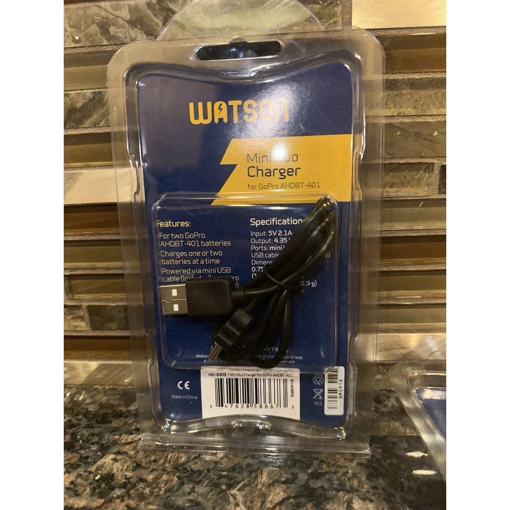 (2) Watson Mini Duo Charger for GoPro HERO ADHT-401 #MD-2303 - New